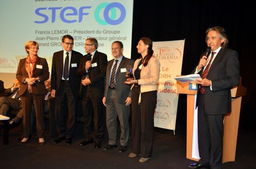STEF a reçu le mercredi 9 octobre le Prix Innovation RH Cercle Humania 2013 pour son projet « Journées Découverte Métiers », dont l'ambition est de confier à chaque salarié les clés de son devenir professionnel.