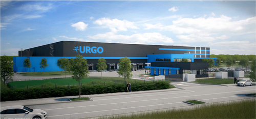 Nouveau site logistique en construction pour URGO à Ouges