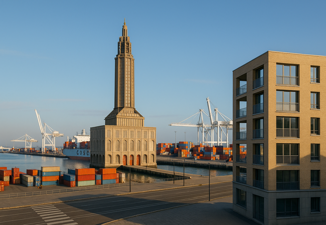 La logistique dans la ville portuaire du Havre