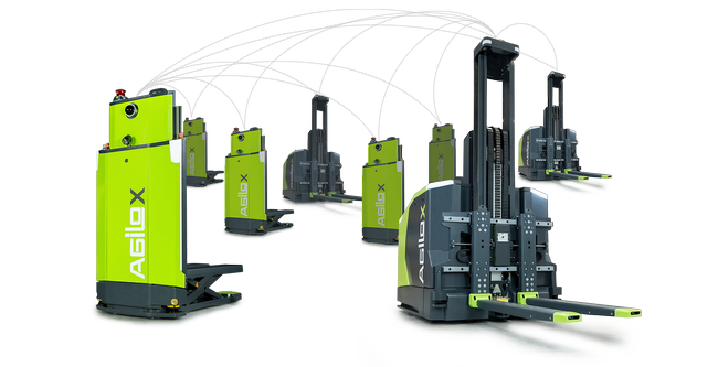 AGILOX propose une large gamme de robots mobiles autonomes (AMR) conçus pour différents domaines d'application et charges utiles : AGILOX ONE, OFL, OCF, ODM – différentes charges utiles et scénarios d'application.