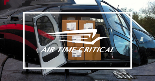 Transport par hélicoptère ou avion privé de matériel + équipe de techniciens (maintenance corrective urgente).