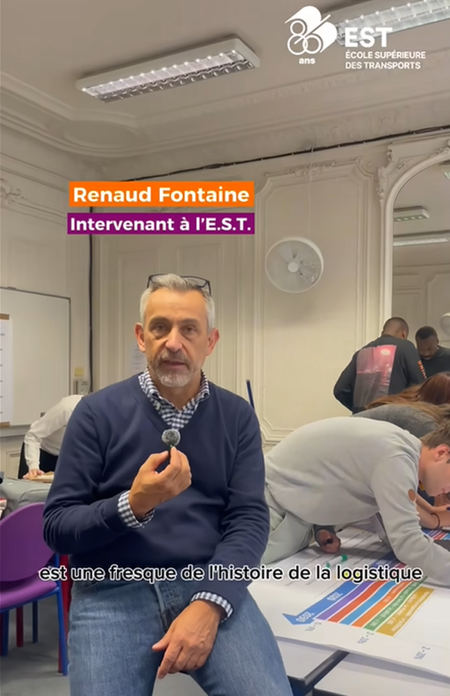 Renaud Fontaine est intervenant &agrave; l'Ecole Sup&eacute;rieure des Transports (E.S.T.).