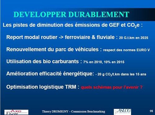 Developpement durable logistique