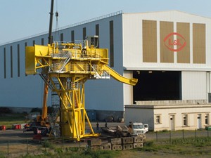 Cet équipement de pose de 165 tonnes fabriqué dans les ateliers de LLT a nécessité plus de 8 mois de travail.