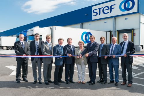 STEF inaugure son site transport Bischheim (Bas-Rhin) dédié à l’agroalimentaire français - 1er site du groupe certifié NF HQE™ en Alsace - 