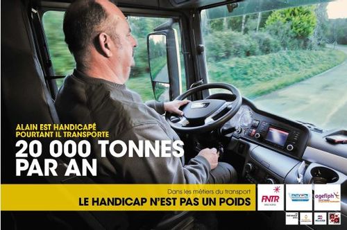 Alain est handicapé pourtant il transporte 20 000 tonnes par an