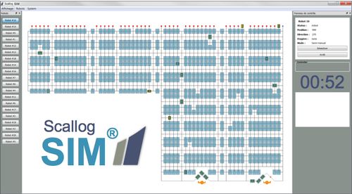 Sur son stand D7, Scallog, présentera pour la première fois, son simulateur «Scallog SIM ®» qui simule sa solution d’automatisation d’entrepôt au plus proche de la réalité.