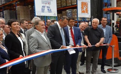 Inauguration de la plateforme réalisée par BARJANE et exploitée par ID Logistics pour Carrefour sur le Parc des Bréguières