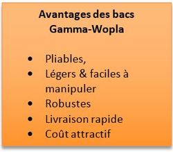 Avantages des bacs 