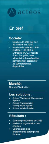 Cas client Acteos : La Scapnor choisit Acteos pour la modernisation de ses outils logistiques !