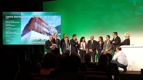 Le centre de distribution AUCHAN développé par BARJANE à Serris est lauréat du Grand Prix SIMI 2016