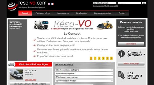 Réso­VO inaugure le courtage de véhicules industriels d’occasion avec le lancement d’une plateforme web de mise en relation entre vendeurs et acheteurs professionnels.