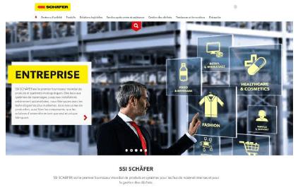 Lancement du nouveau site web du groupe SSI Schäfer : www.ssi-schaefer.com