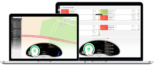 Avec le tableau de bord virtuel, SuiviDeFlotte.net simplifie le travail des gestionnaires de parcs