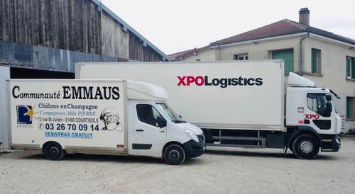 XPO Logistics apporte son soutien à Emmaüs en France à l'occasion des fêtes de fin d'année