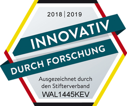 WALTHER Faltsysteme reçoit le label « Innover par la recherche » de la fondation Stifterverband für die Deutsche Wissenschaft. Source : WALTHER Faltsysteme