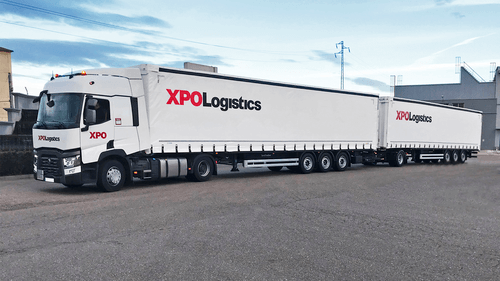 XPO Logistics présente son premier camion Duo Trailer en Espagne
