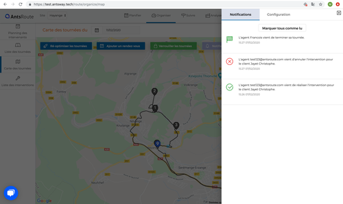 Le logiciel d’optimisation de tournées AntsRoute présente une nouvelle fonctionnalité qui permet de synchroniser un planning d’intervention avec un agenda tiers