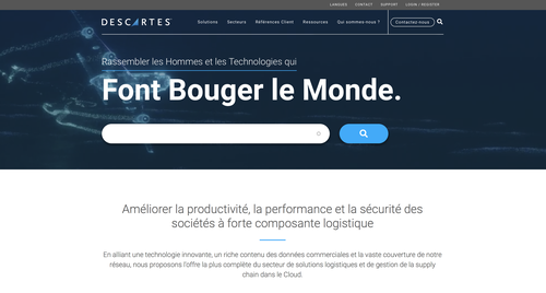 Descartes met en ligne un nouveau site Internet