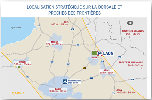 Localisation stratégique sur la dorsale et proche des frontières