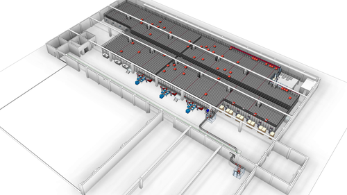 La solution d'automatisation AutoStore à ROFU Kinderland mise en place par Swisslog.