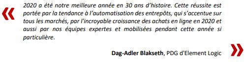 Dag-Adler Blakseth, PDG d'Element Logic