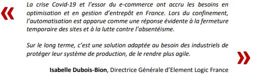 Isabelle Dubois-Bion, Directrice Générale d’Element Logic France