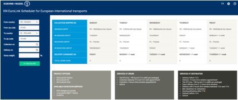 Capture d'écran de KN EuroLink Scheduler