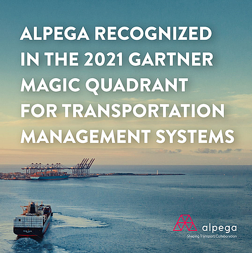 Reconnaissance d'Alpega dans le Magic Quadrant 2021 de Gartner pour les systèmes de gestion des transports