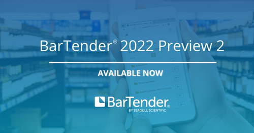 Version BarTender 2022 – preview 2
