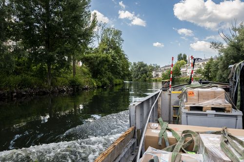 GEODIS a retenu lentreprise ULS pour la cration dune navette fluviale de logistique urbaine combine  un service de livraison par vlos  assistance lectrique.