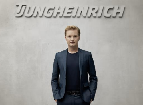 Nico Rosberg, ambassadeur de la marque Jungheinrich
