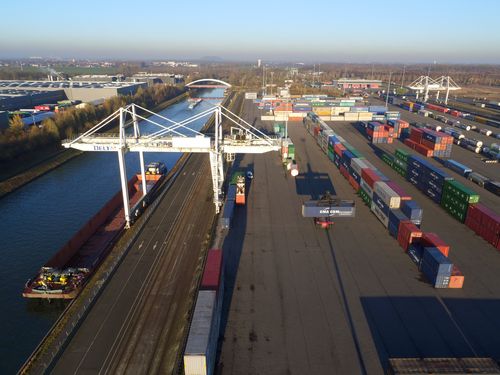 Le terminal multimodal de Dourges. Crédit photo : Delta3