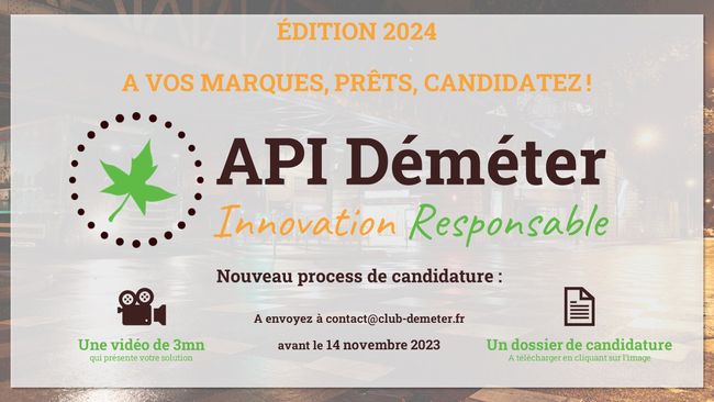 Appel à projets innovants Déméter - Saison 8 : L’édition 2024 est ouverte