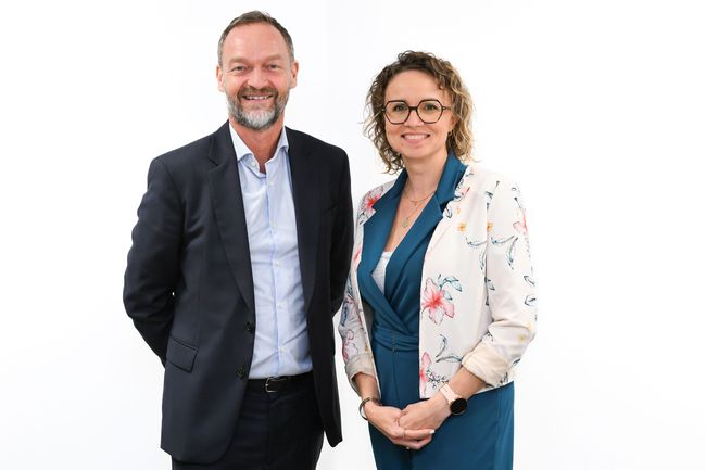 Benoît Frette - Président de Chronopost & Stéphanie Martin - Directrice Produit Transactionnel de leboncoin<br>
Crédit : CoworkCom