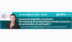 Generix présentera sur Supply Chain Event ses solutions de pilotage des ressources en entrepôt