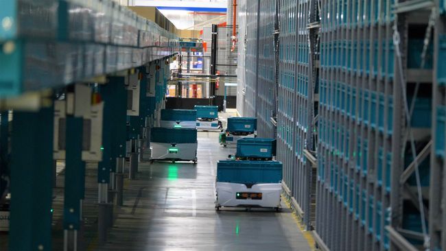 Ayor investit dans un centre logistique 4.0 de référence qui bénéficiera des solutions robotiques Exotec®.<br>
          Crédit photo : Exotec®