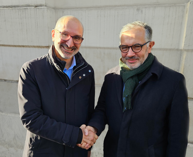 Fabien Bréget, PDG de Nomadia et Laurent Gontharet, DG de STERNE. <br>
                            Crdit photo : STERNE