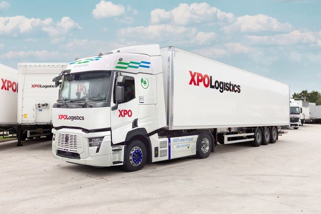Les nouveaux camions électriques sont destinés à remplacer la flotte diesel de XPO sur les courtes distances.<br>
Crdit photo : XPO