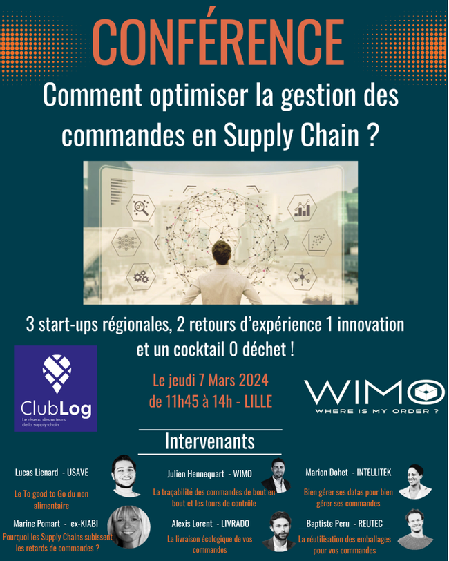 WIMO et le CLUB LOG organisent une conférence exclusive sur l'optimisation de la gestion des commandes en Supply Chain
