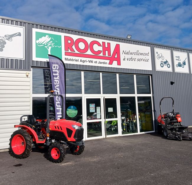 ROCHA est une société spécialisée dans le matériel  agricole, viticole et Parcs & Jardins.<br>
                            Crdit photo : ROCHA