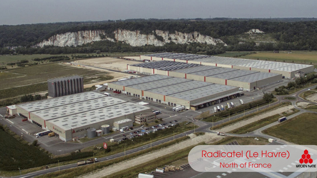 L'entrepôt Radicatel de Katoen Natie(Le Havre)<br>
          Crédit photo : Katoen Natie