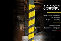 ae&t présente un amortisseur de chocs AMORTIFLEX® astucieux & économique qui convient pour les piliers IPN & IPE
