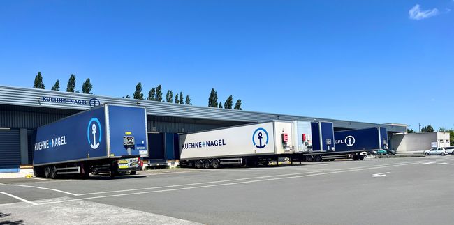 L’agence de Sainghin dispose notamment de 35 portes supplémentaires par rapport à la précédente agence de Lesquin.<br>Crédit photo : Kuehne+Nagel
