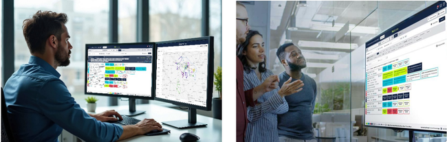 La solution Delivery Management regroupe le module ePOD (preuve électronique de livraison) et l’interface de suivi d’exécution.