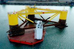 GEODIS a réalisé le transport et la mise à l’eau de trois structures éoliennes flottantes en mer Méditerranée