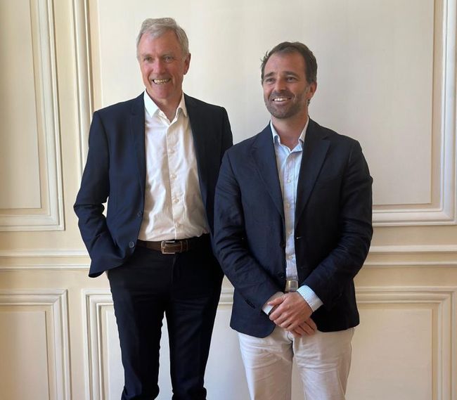 Frédéric Ruppli (Président) et Philippe Tellier (Directeur Général)<br>
                            Crédit photo : GT Logistics