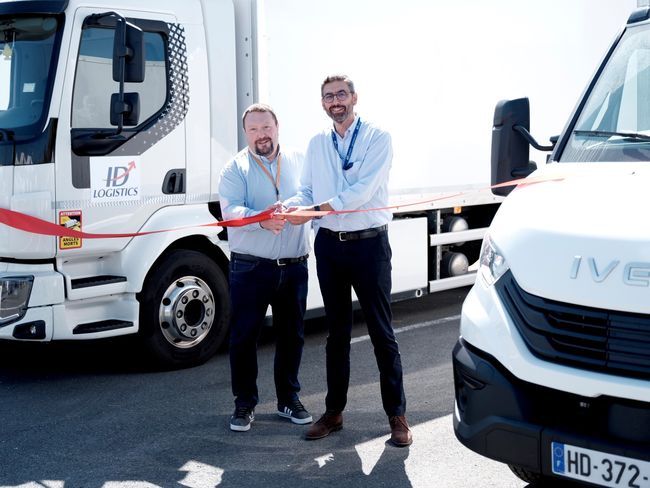 La mise en exploitation de la flotte électrique a fait l'objet d'une inauguration le 3 juillet 2025.<br>
©ID Logistics.