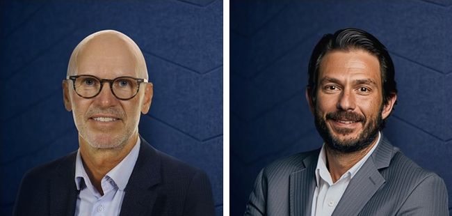 Søren Schmidt et Eduardo Razuck.<br>
                              Crédit photo : Kuehne+Nagel.