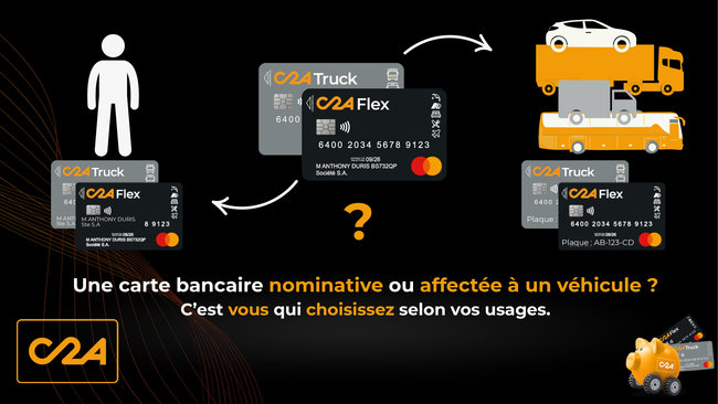 Lancement de C2A Flotte, la premire carte bancaire attribuable  un vhicule
